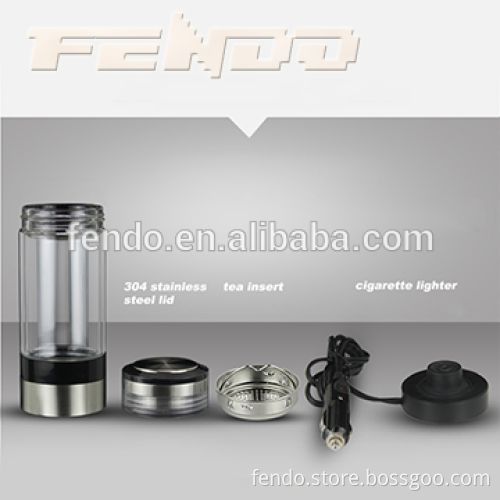 12V Electric Heating Double wall High Borosilicate Glass